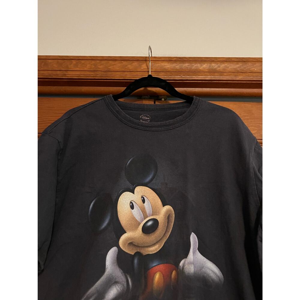 Disney Men's Mickey Mouse Crewneck T-Shirt Short Sleeve Dark Gray Size Large - Picture 3 of 10